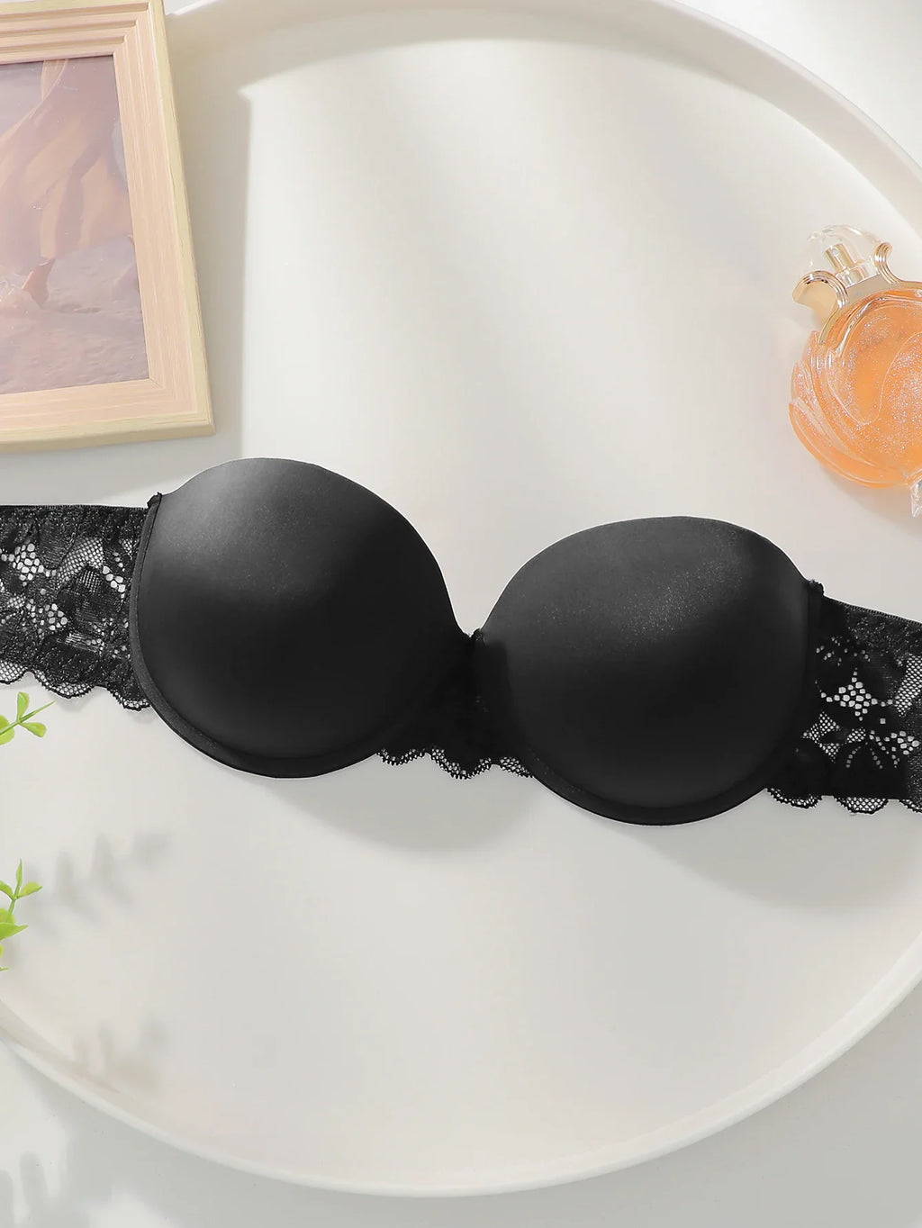 Sexy Lingerie with steel ring and top support sexy lace bra strapless brassiere women's underwear push up bra L2963