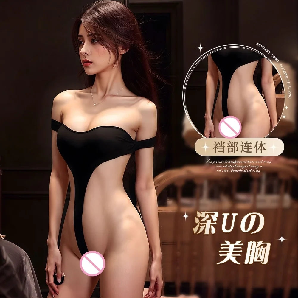 Women's Sexy Lace Teddy Lingerie Strappy Backless Bodysuit Role Play Costume Nightwear Gift