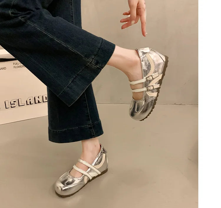 Women's Retro Elegant Shallow Mouth Casual Wedge Heel Mary Jane Shoes  Autumn New Fashion Versatile Comfortable Single Shoes