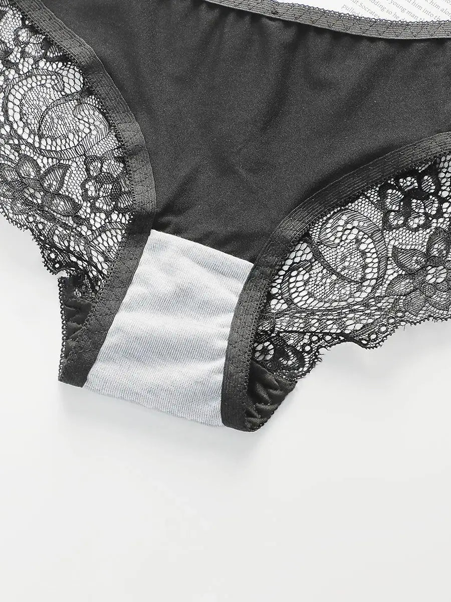 Women's Front Button Back Cross Strap Bra Set Gathering Push Ups Solid Color Lace Sexy Daily Comfort Casual Underwear Set A2159