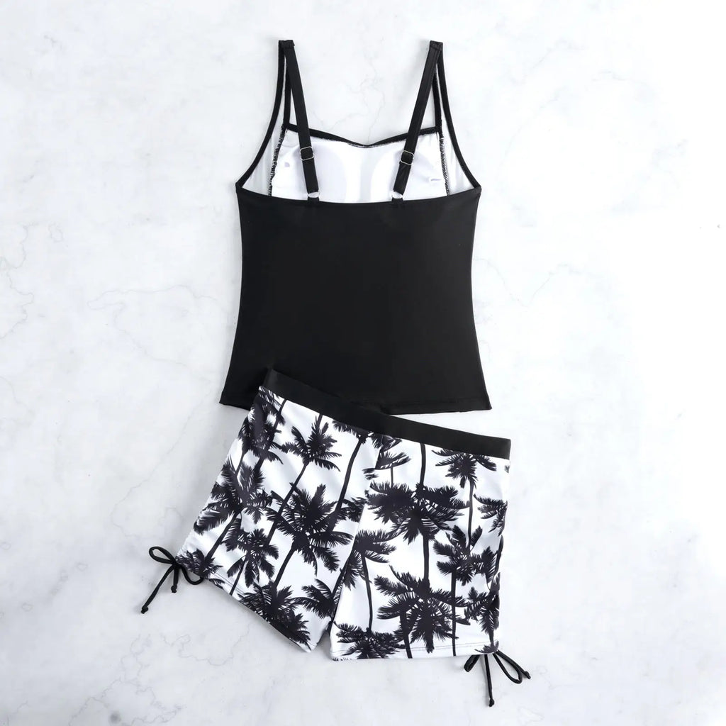 2026 Strappy Tankini Set Two Pieces Swimwear Female Beach Wear Swimsuit Women Bathers Bathing Swimming Swim Suit Beachwear