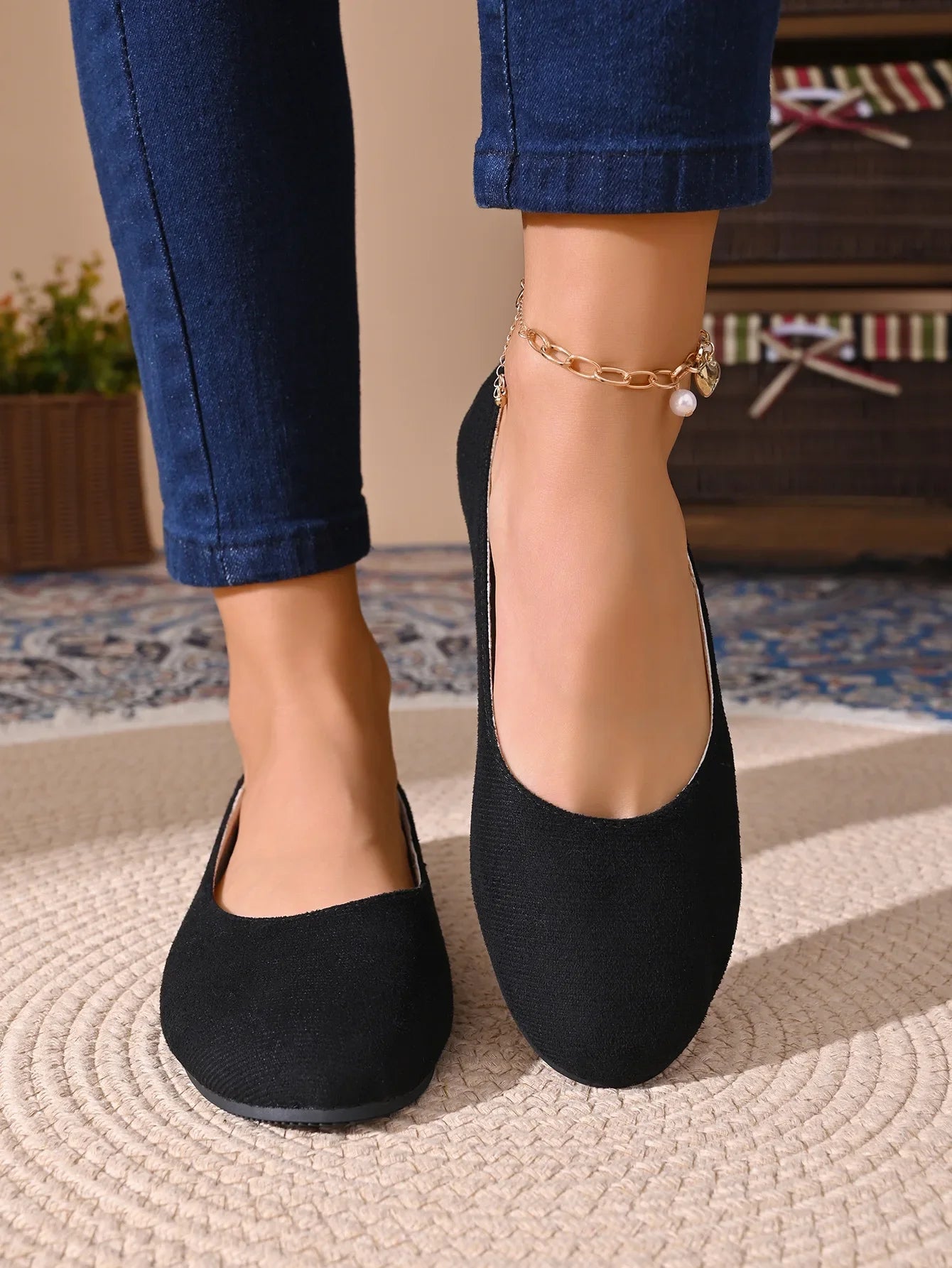Women Flats Shoes Comfortable Knit Ballet Flat Shoes Women Casual Slip on Loafers Office Boat Sneakers Women Zapatos De Mujer