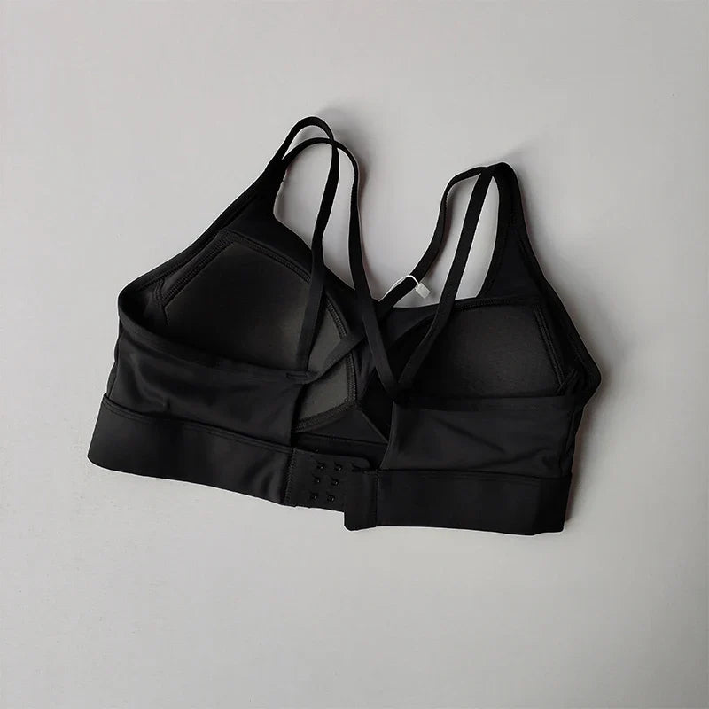 Women's Summer Shock-absorbing Running Yoga Tank Top with a Beautiful Contrasting Sports Bra and a Professional Pilates Bra