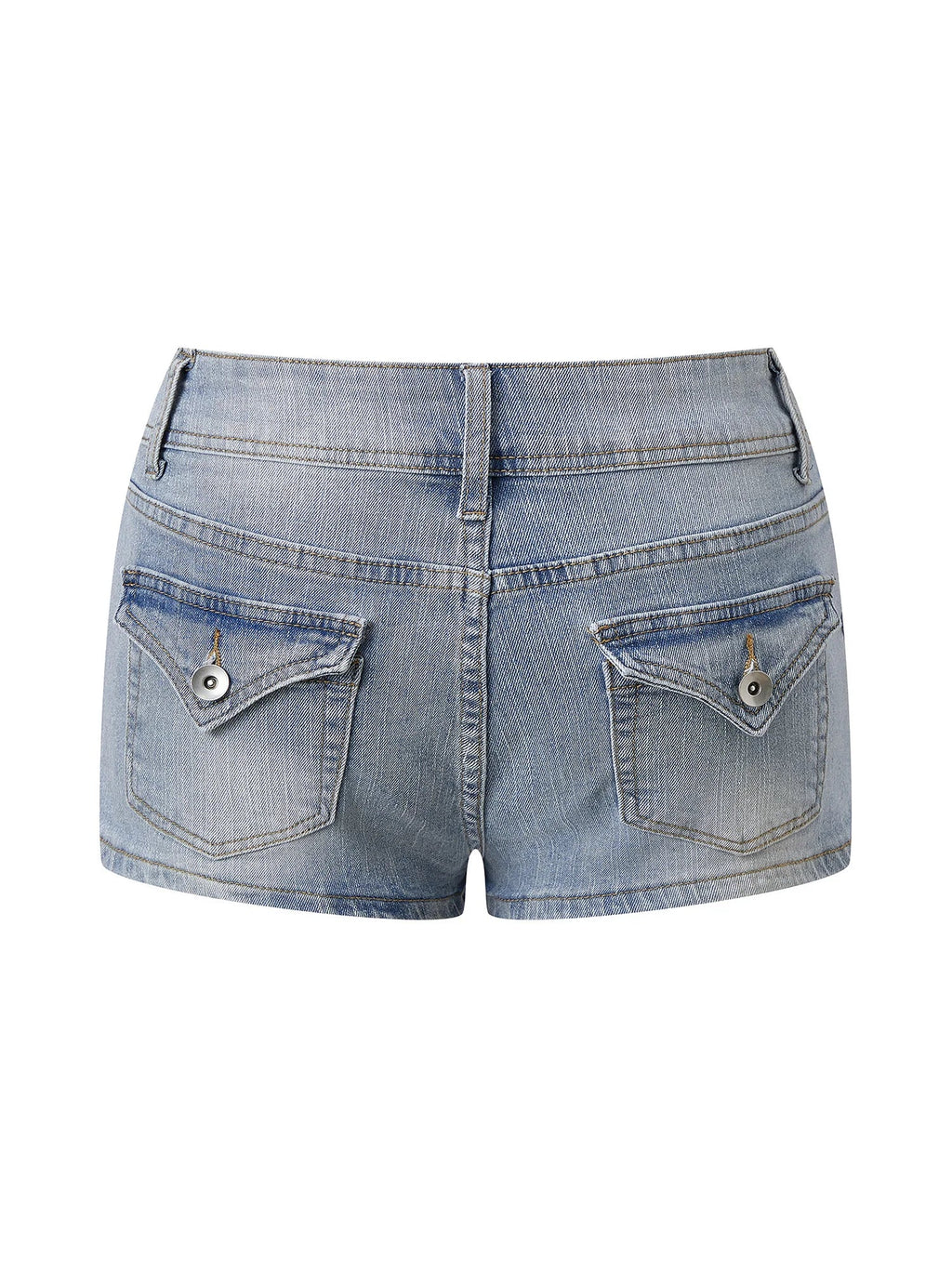 Women's Mini Jean Shorts with Pockets Low Rise Stretchy Denim Shorts Summer Sexy Casual Stylish Slim Fit Hot Short Pants