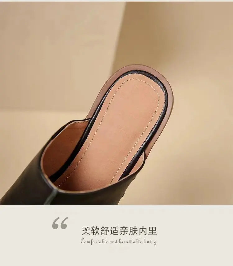 Women Beach Slippers Summer Thick Sole Anti Slip Retro Slippers Women High Heels Comfortable Shoes Zapatillas Mujer