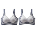 2Pcs/Set Non-wire Push-Up Bras Women's Anti-sagging Lift-up Bra Side Support Adjustable Straps No Show Plus Size Underwear M-4XL