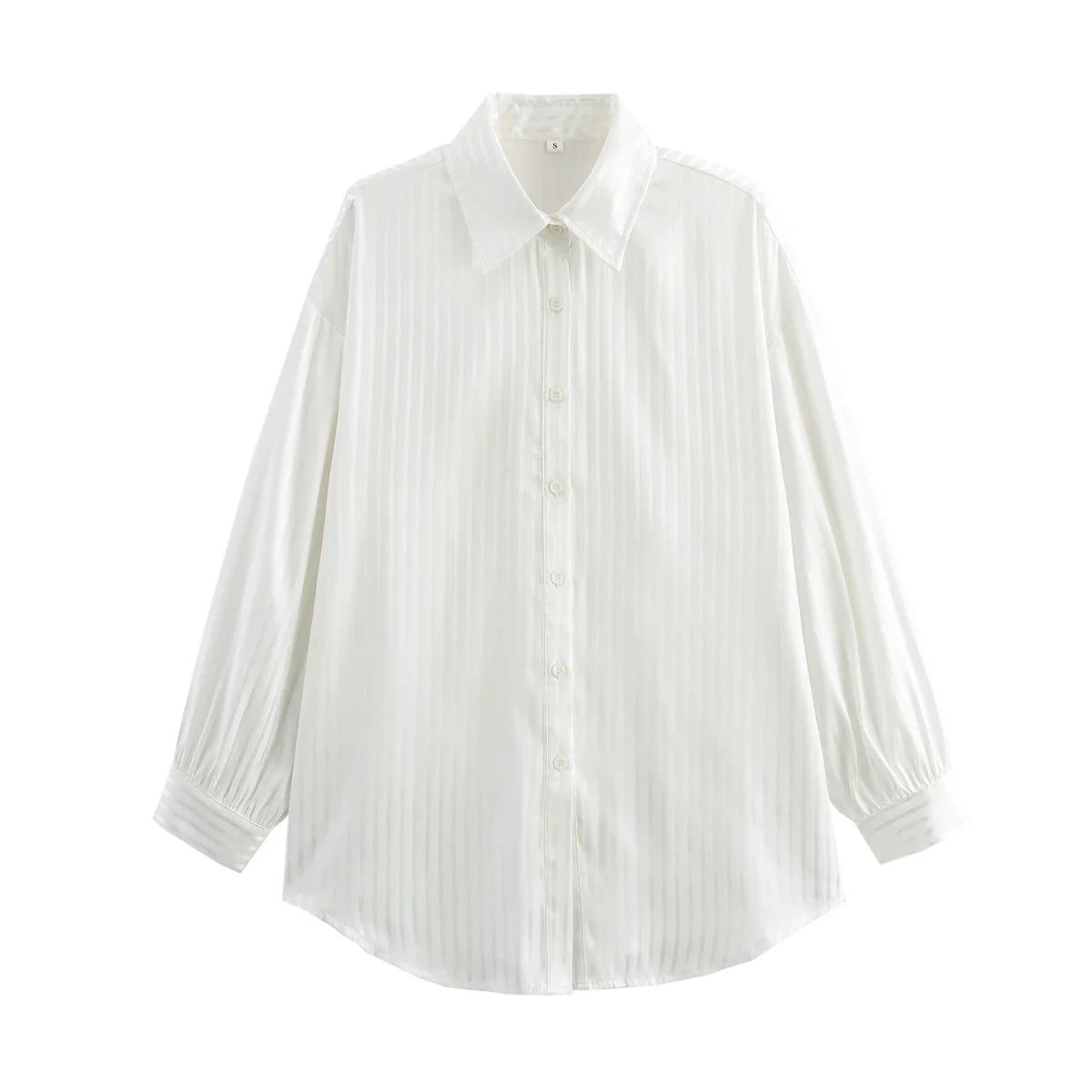 Foridol White Striped Blusas Para Mujer Spring Summer Casual Women Shirt Single Breasted Long Sleeve Loose Shirts Blouses 2025