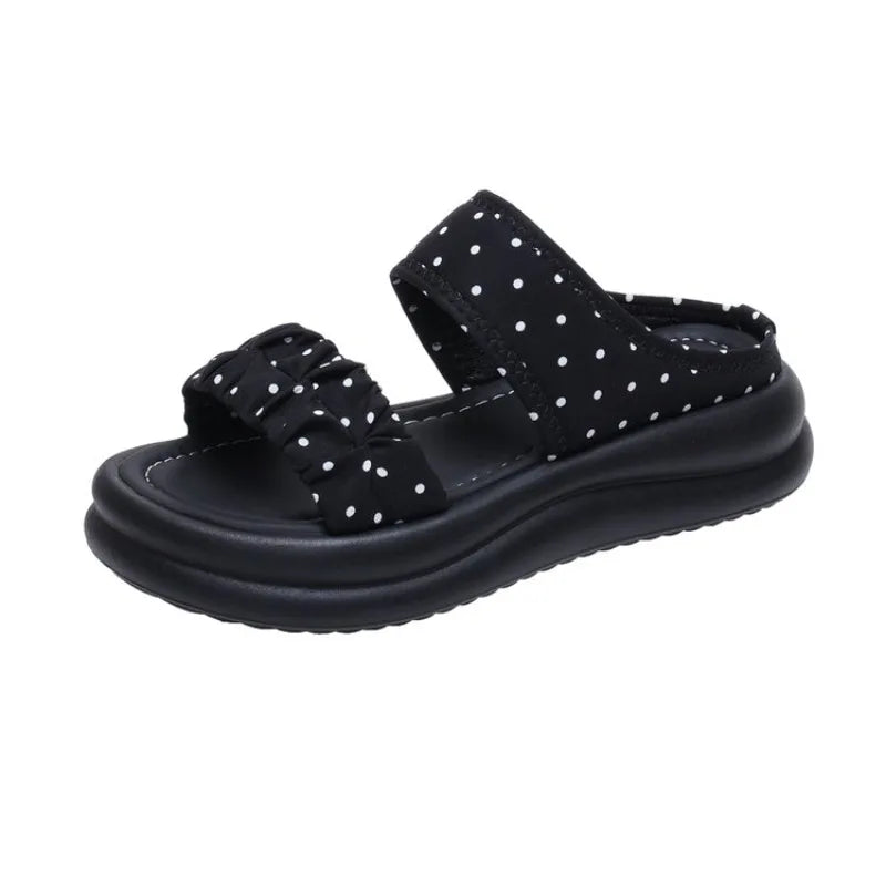 2026 Summer  Sandals for Women's Thick Soled Casual Daily Life Shoes for Female Fashion Style Beach Flat