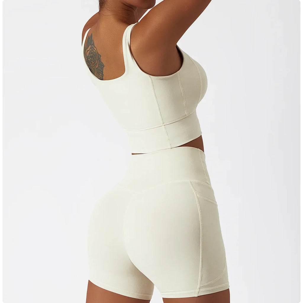Comfort SkinFriendly Sports Bra With Chest Pad Tank Top Women Gym Fitness Running Yoga Bra Stretch Pull Up Vest Underwear Women