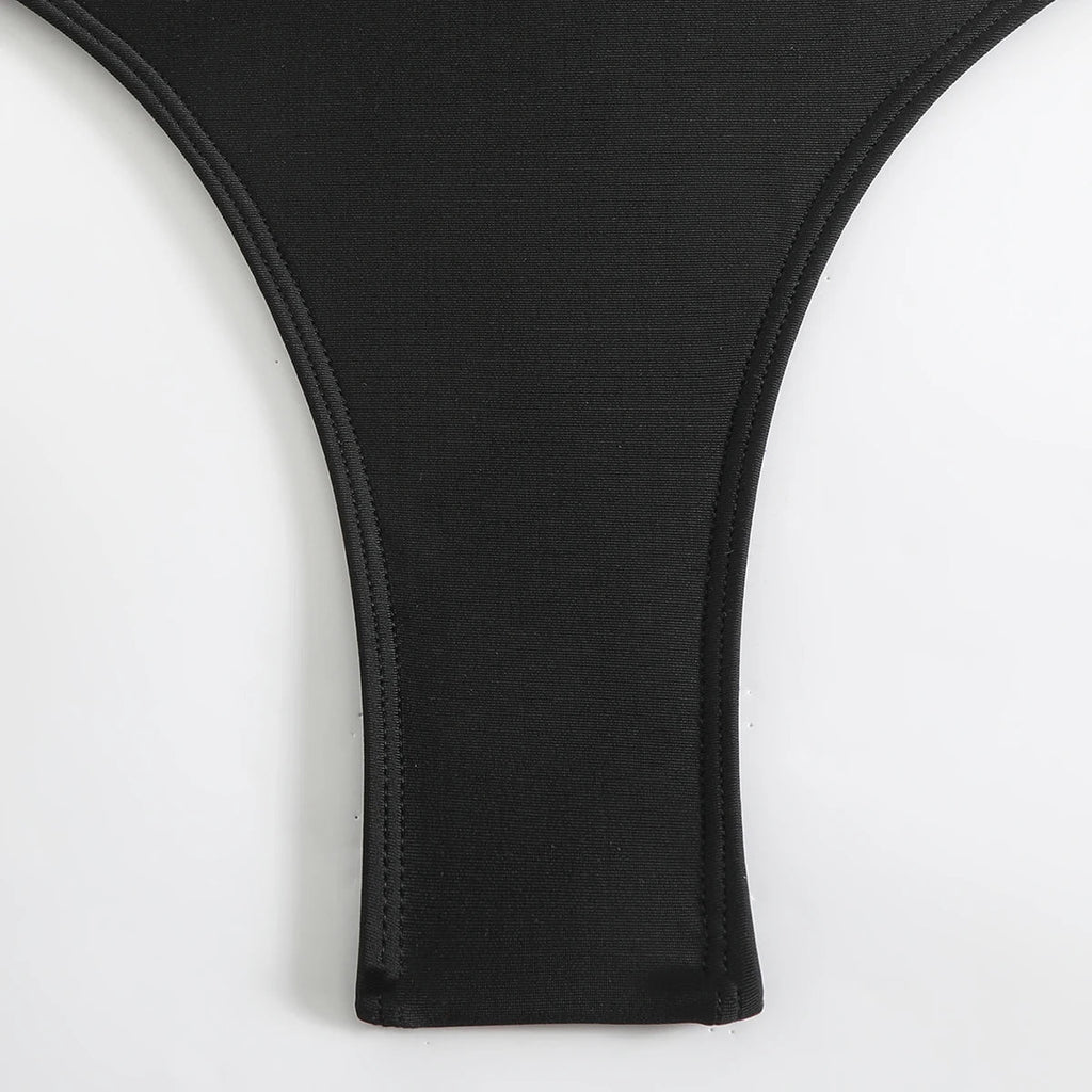 2026 Halter Swimsuit One Piece Backless Solid Swimwear Women Bathers Bathing Swimming Swim Suit Padded Beachwear Summer