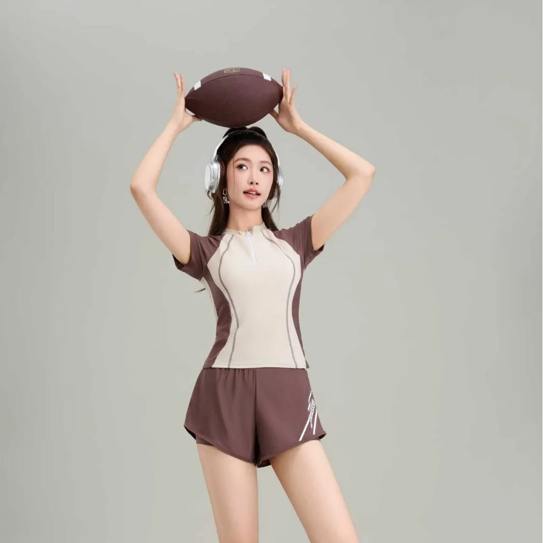 New Split Swimsuit for Women, Conservatively Concealed and Slimming, Swimming Pool Exclusive for Girls' Vacation Swimsuit