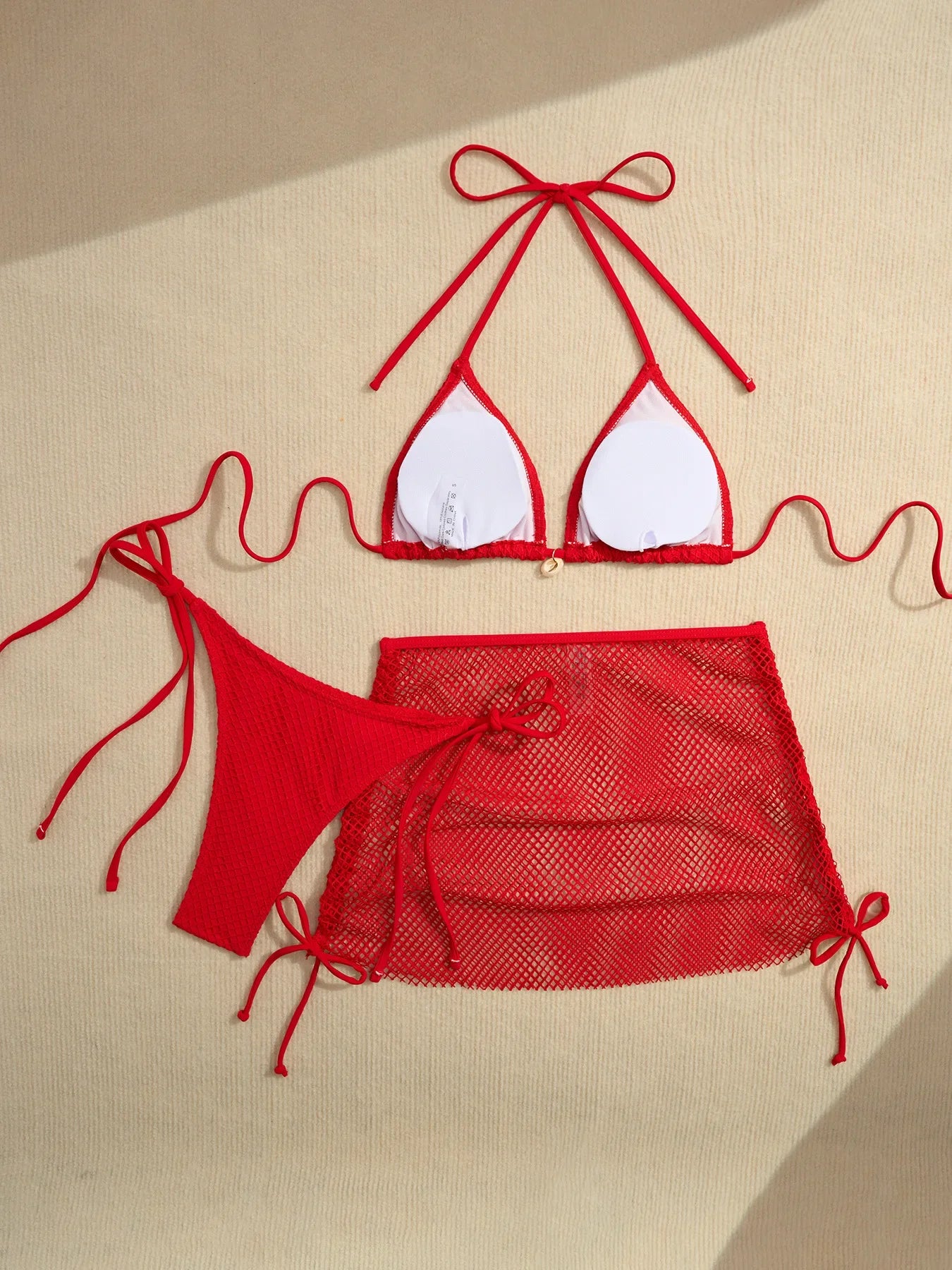 DEKA Mesh Bikinis Female Swimsuits Women's Three-Piece Swimwear Beach Swim Wear Bathing Suits Brazilian Bikini Set Pool Bather
