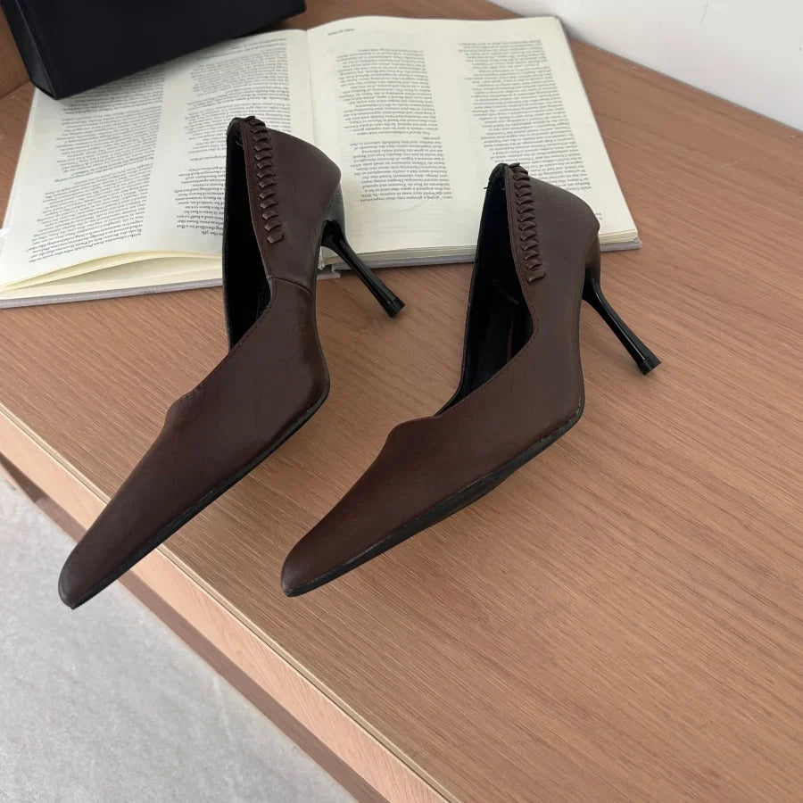 Pointed Toe Pumps Street Style High Heels Women Sexy Banquet Party Shoes for Women Rhinestone Shallow Elegant Designer Shoes New