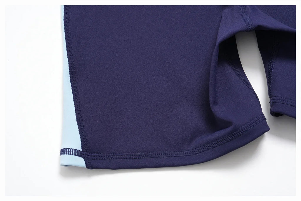 Summer New Yoga Sets Women Breathable Contrasting Color Short Sleeve Slim Sports T Shirts Training Running Shorts Fitness Suit