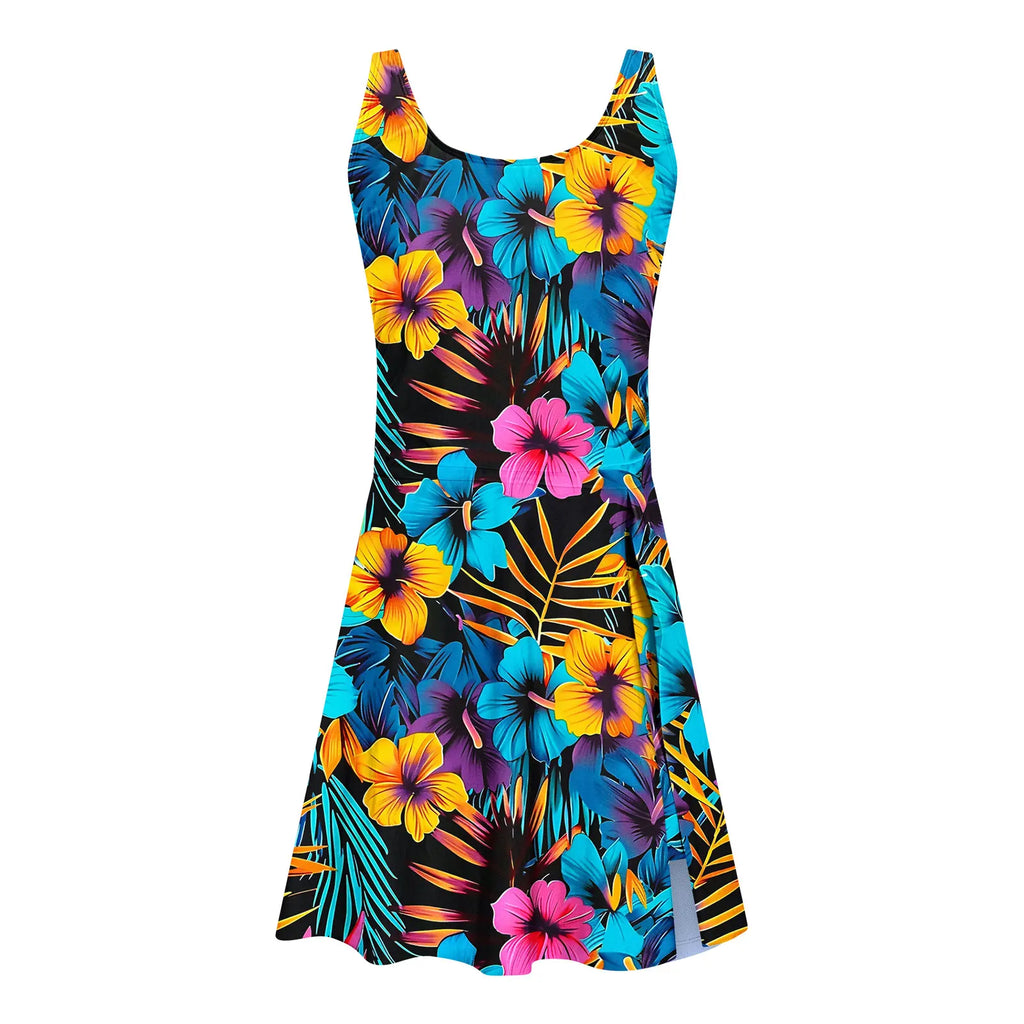 2026 Printed Floral Swimsuit Women Two Piece Beach Dress Swimwear Female Sexy Bathers Bathing Swimming Swim Suit Beachwear XXL