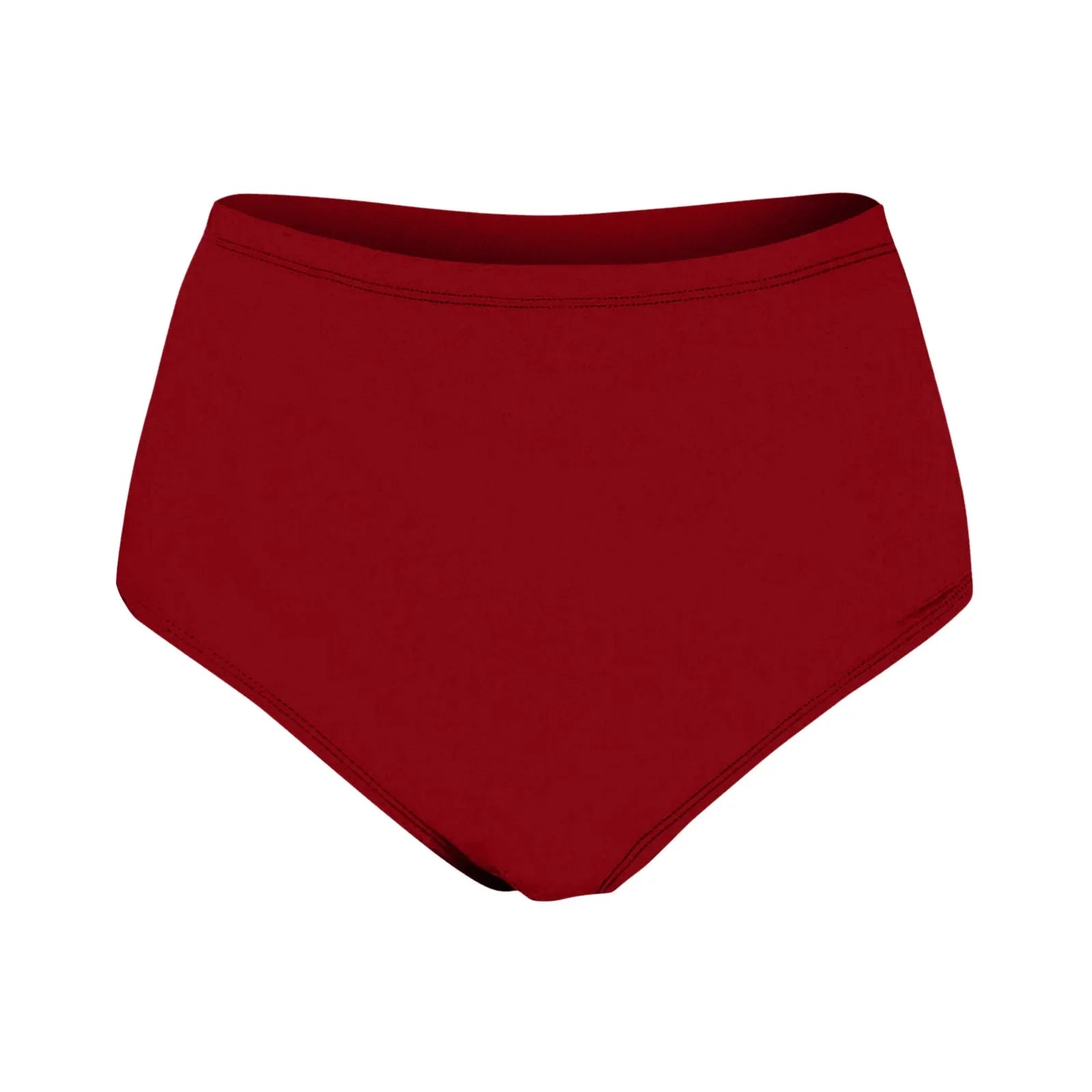 Women's Panties High Waisted Bikini Bottoms Swimsuit Mid Waist Bathing Suit Swim Briefs Proof Side Leakage Menstrual Underwear