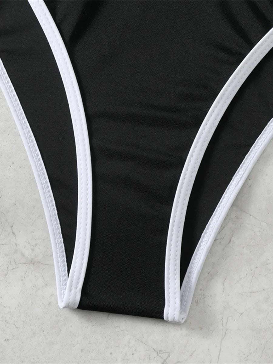 2026 Solid Sporty Two Piece Bikini Swimsuit Women Swimwear Female Bathers Bathing Swimming Swim Suit Beachwear