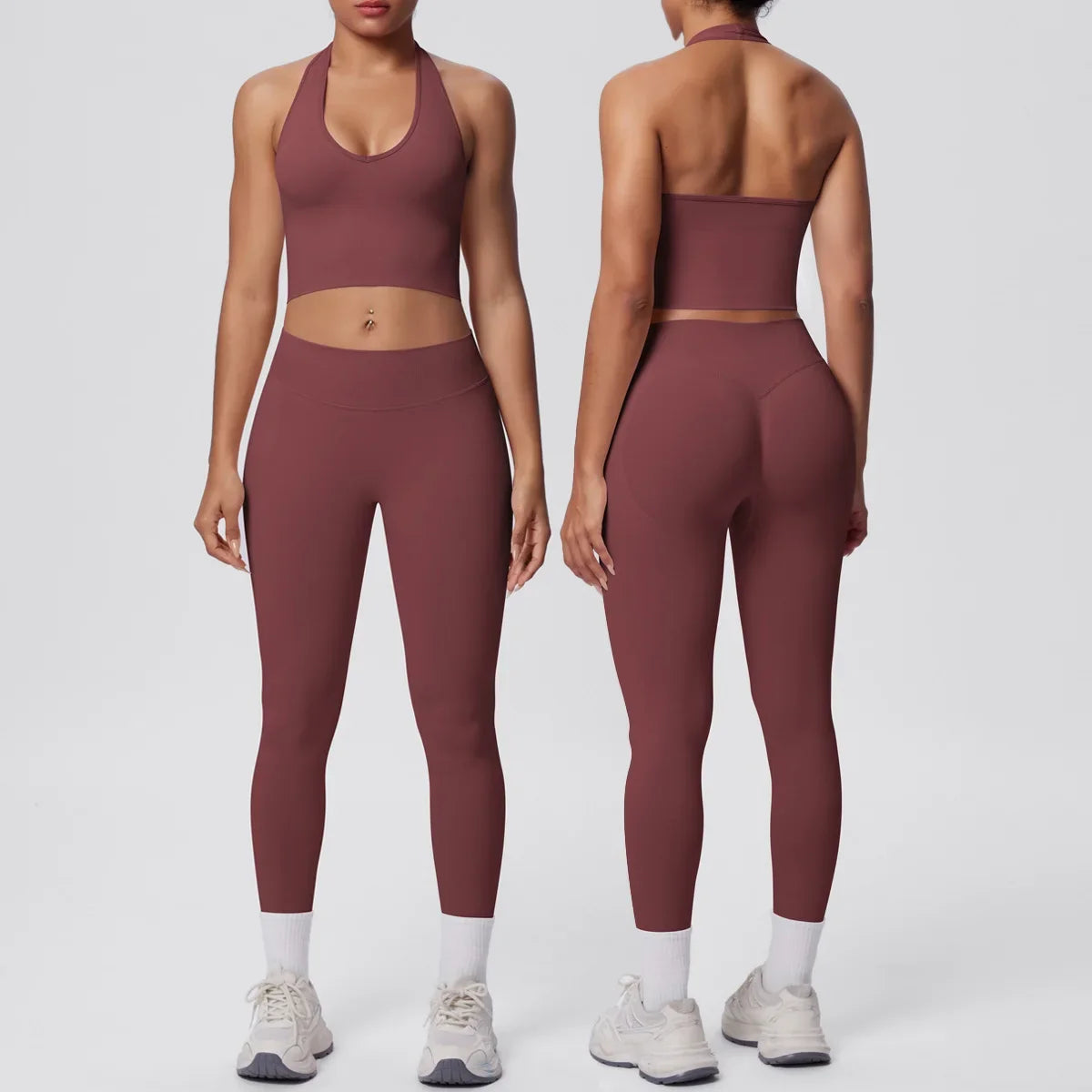 2pcs Yoga Set Gym Outfits Clothes Athletic Wear Yoga Suits For Women Fitness Set Tracksuits Sports Bra Gym Leggings Sportswear