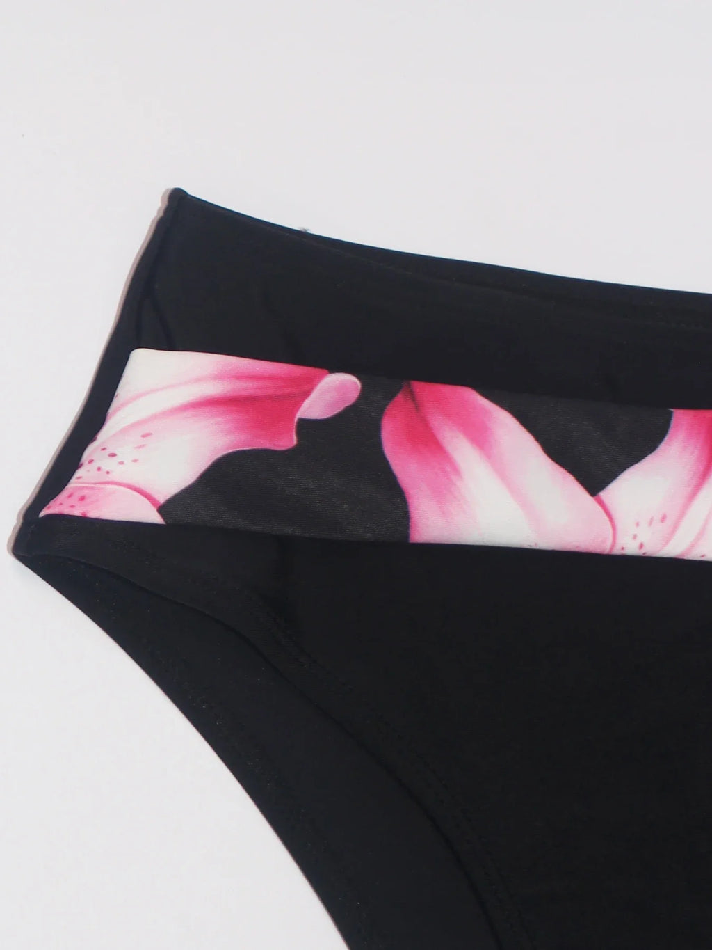 Women's Color Block Print Bikini Set Swimsuit with Adjustable Shoulder Straps Fashionable High Waist Swimwear for Summer Beach