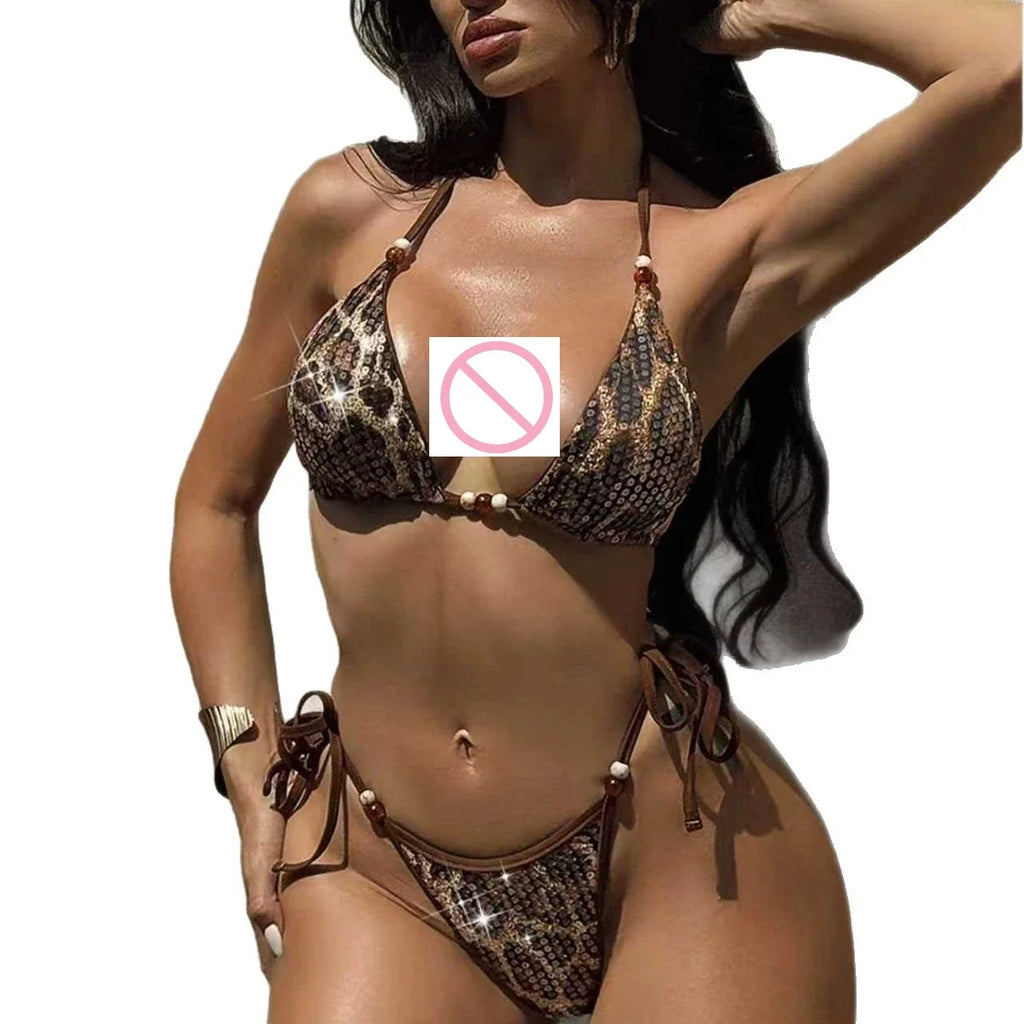 Fashion swimsuit bikini swimsuit European and American style beach sexy bikini