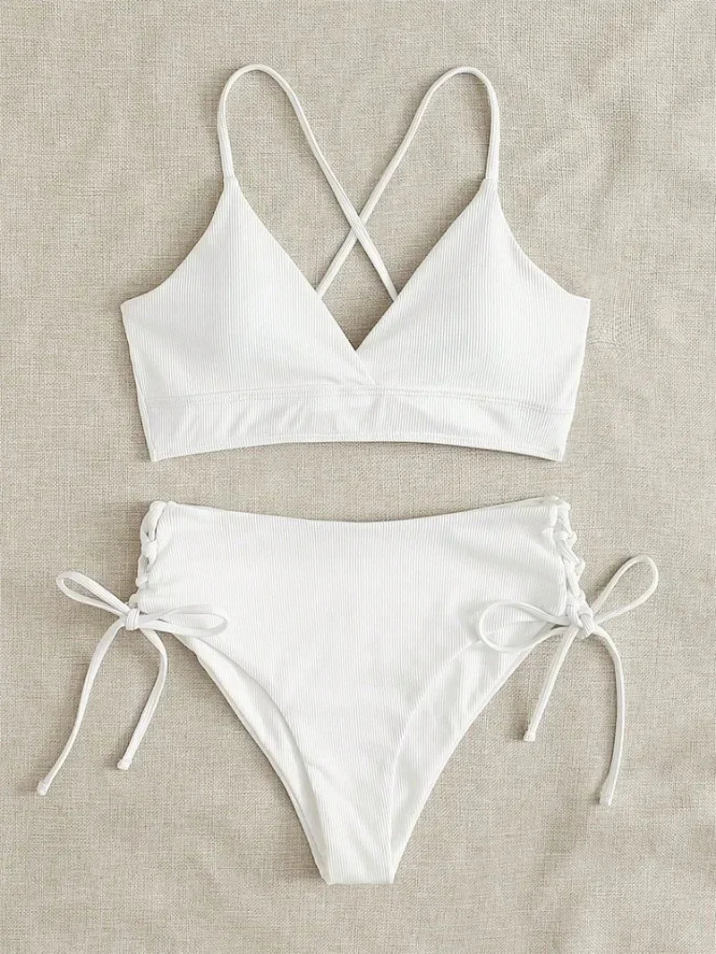 Sexy Bandage High Waist Brazilian Bikinis Sets Swimsuit Swimwear Swimming Suit for Women  New Bikini Mujer Biquinis