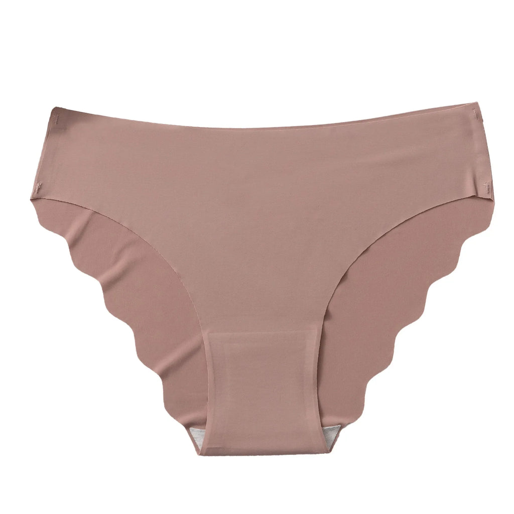 1pcs Seamless Panties Ladies Leopard Print Sexy Underwear Zebra Stripe Briefs Ice Silk Panty Invisible No Trace Solid Underpants
