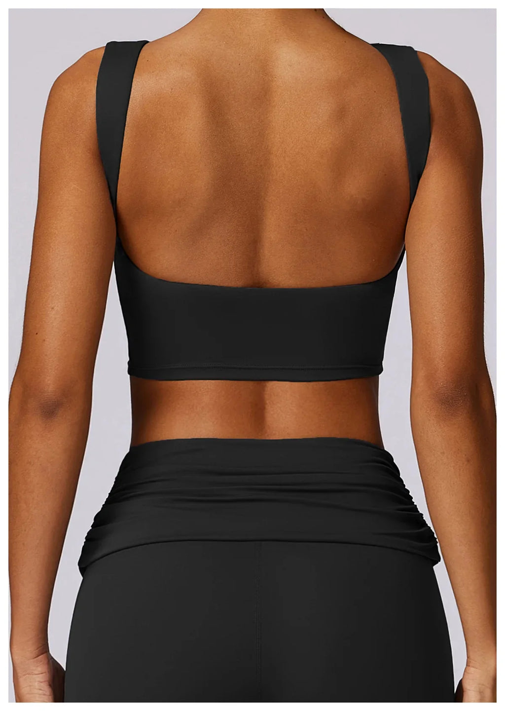 NCLAGEN Running Sports Bra Women High Support Open Back Yoga Breathable Slim Fit Fitness Pilates Tank Top With Removable Pads
