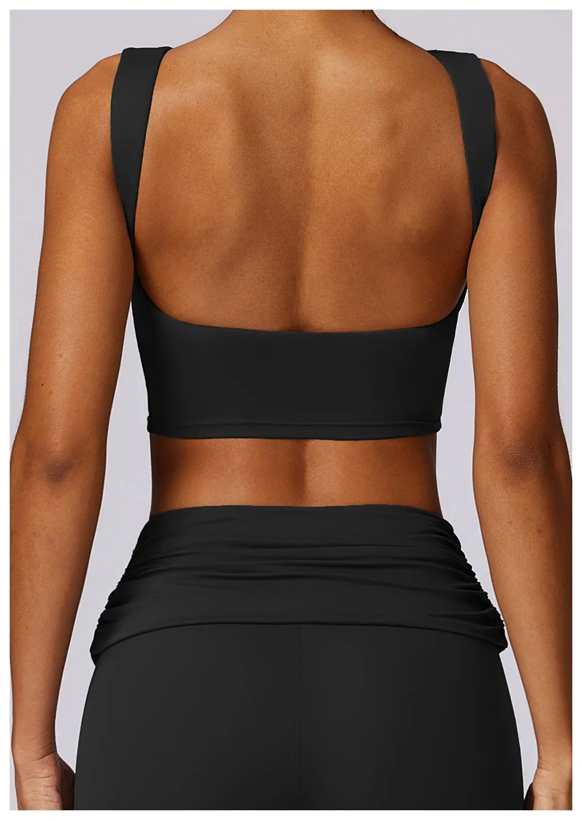 NCLAGEN Running Sports Bra Women High Support Open Back Yoga Breathable Slim Fit Fitness Pilates Tank Top With Removable Pads