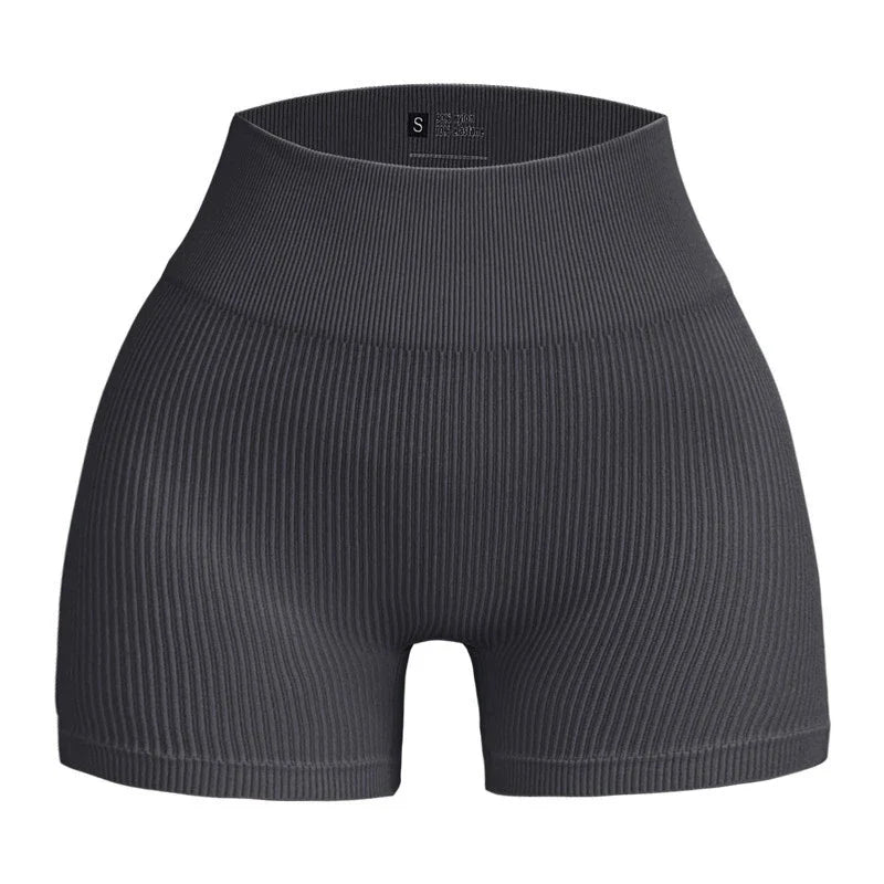Women's High Elasticity Glitter Waist Yoga Shorts, Breathable Workout Fitness Leggings for Gym & Home