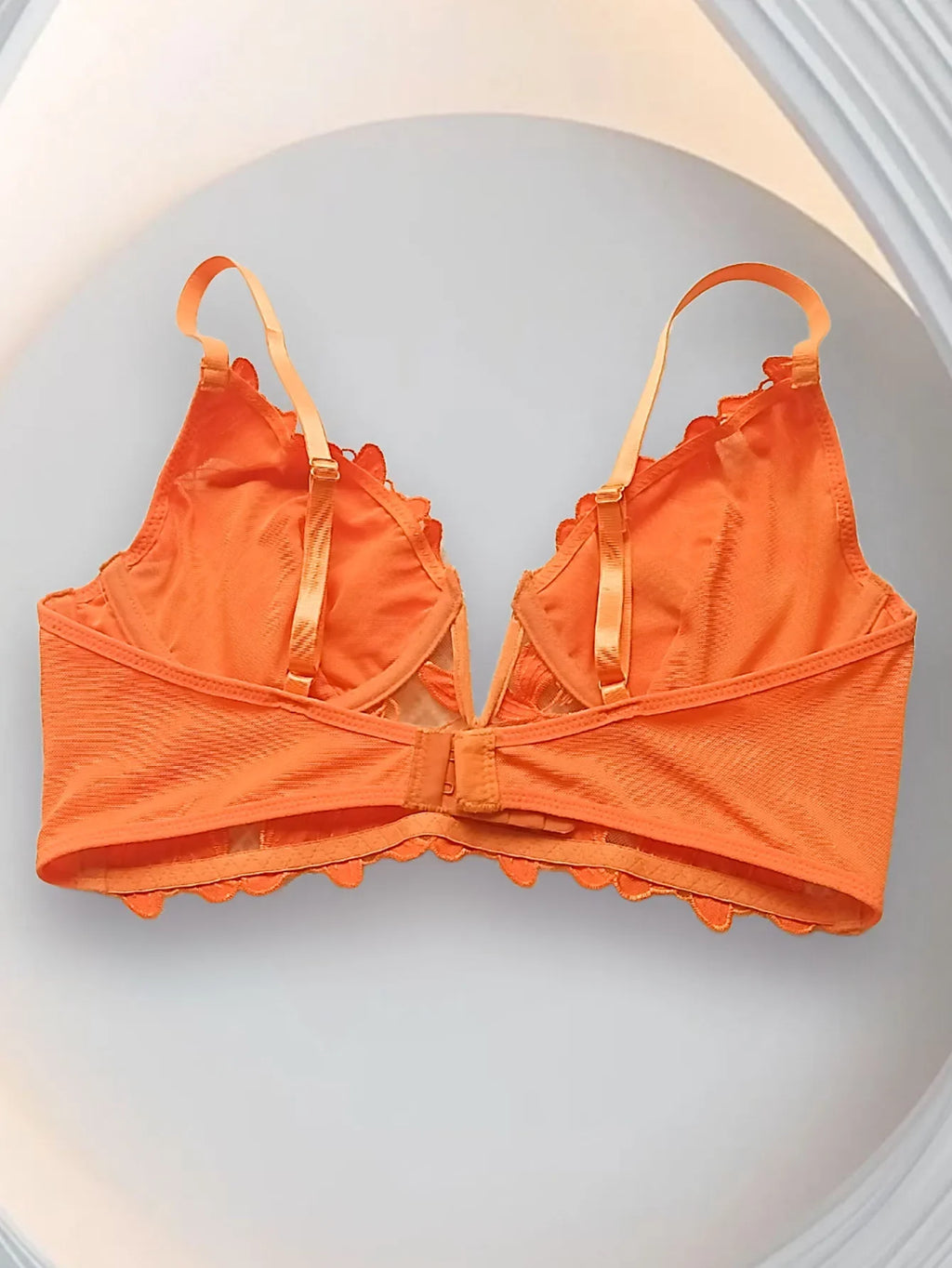 Sexy Floral Embroidered Mesh Sheer Underwire Lingerie Minimizer Bras for Women Full Coverage Underwire Bras