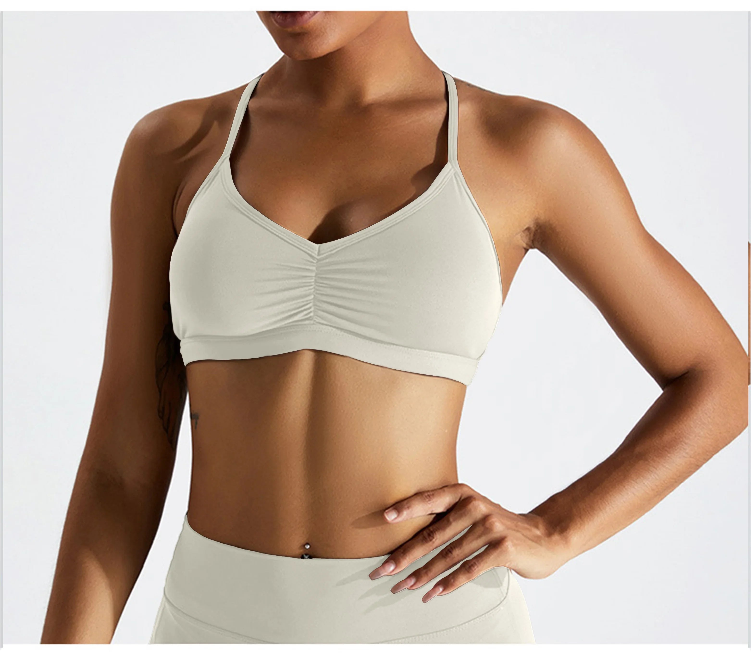 Summer Sexy Scrunch Sports Bra Gym Top Women Running Back Cross Top Sportswear Workout Underwear Fitness Workout Yoga Clothing