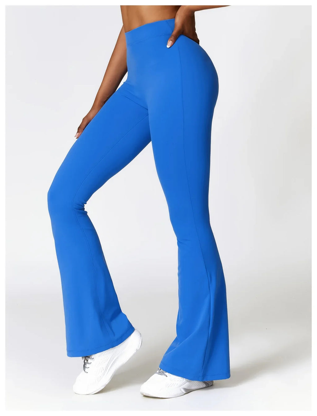 Sexy Sports Leggings Women V Back Scrunch Flares Leggings High Waist Yoga Flares Pants Push Up Gym Leggings Women Yoga Clothes