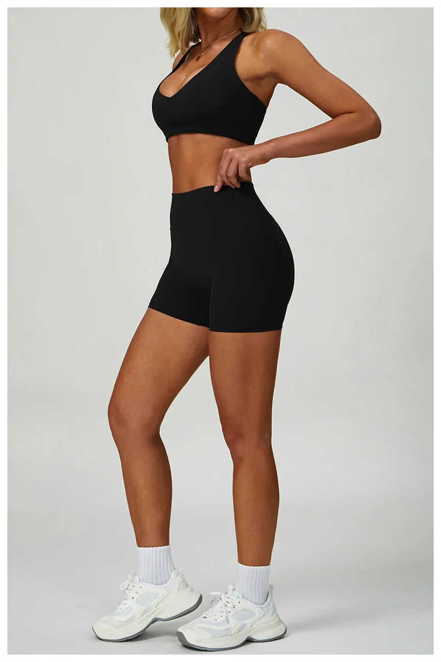 New Sportswear Seamless Yoga Set Gym Clothes Sportswear Long sleeved jacket Women Fitness Set Tracksuits Sports Bra Gym Leggings