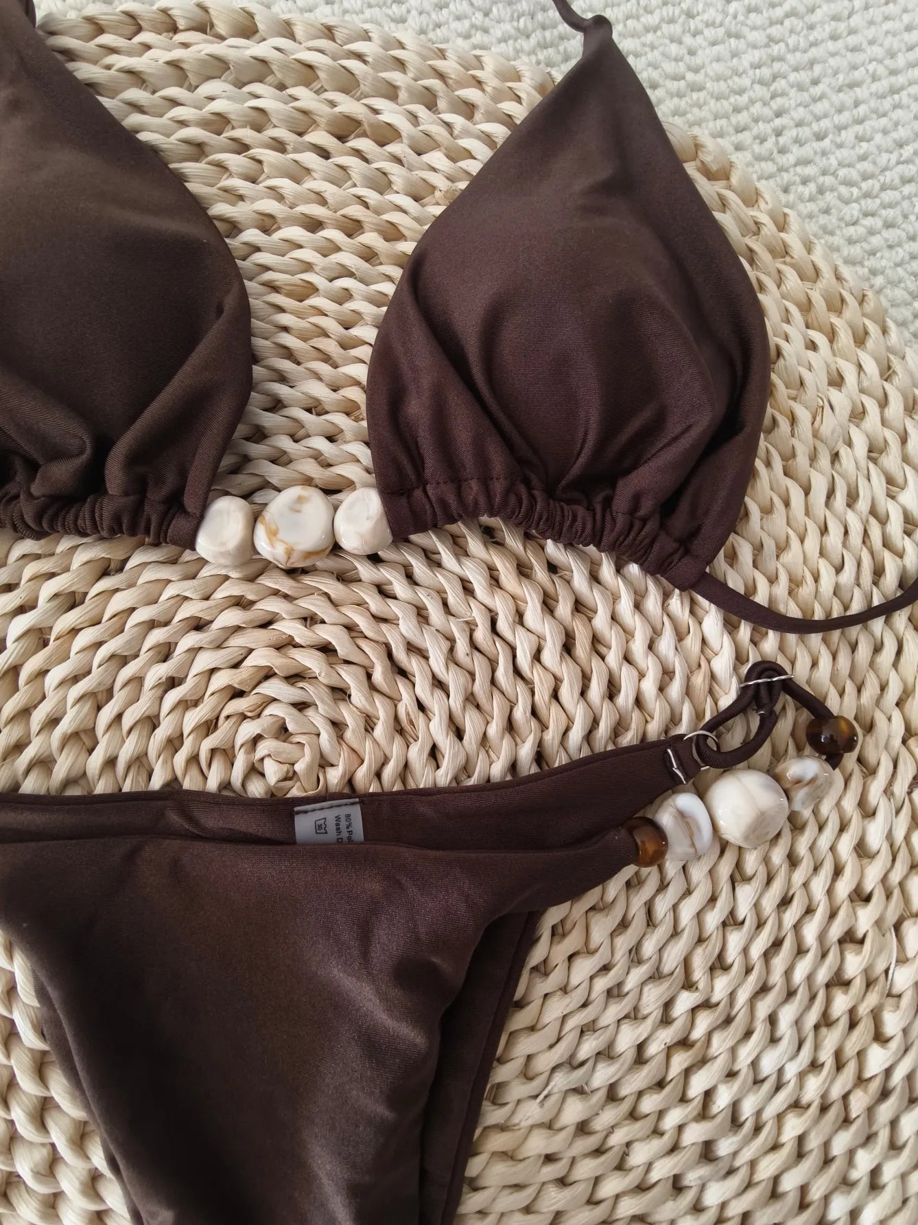 Halter String Bikinis 2026 Stone Swimwear Female Sexy Brazilian Swimsuit Women Bathers Bathing Swimming Swim Suit Beachwear