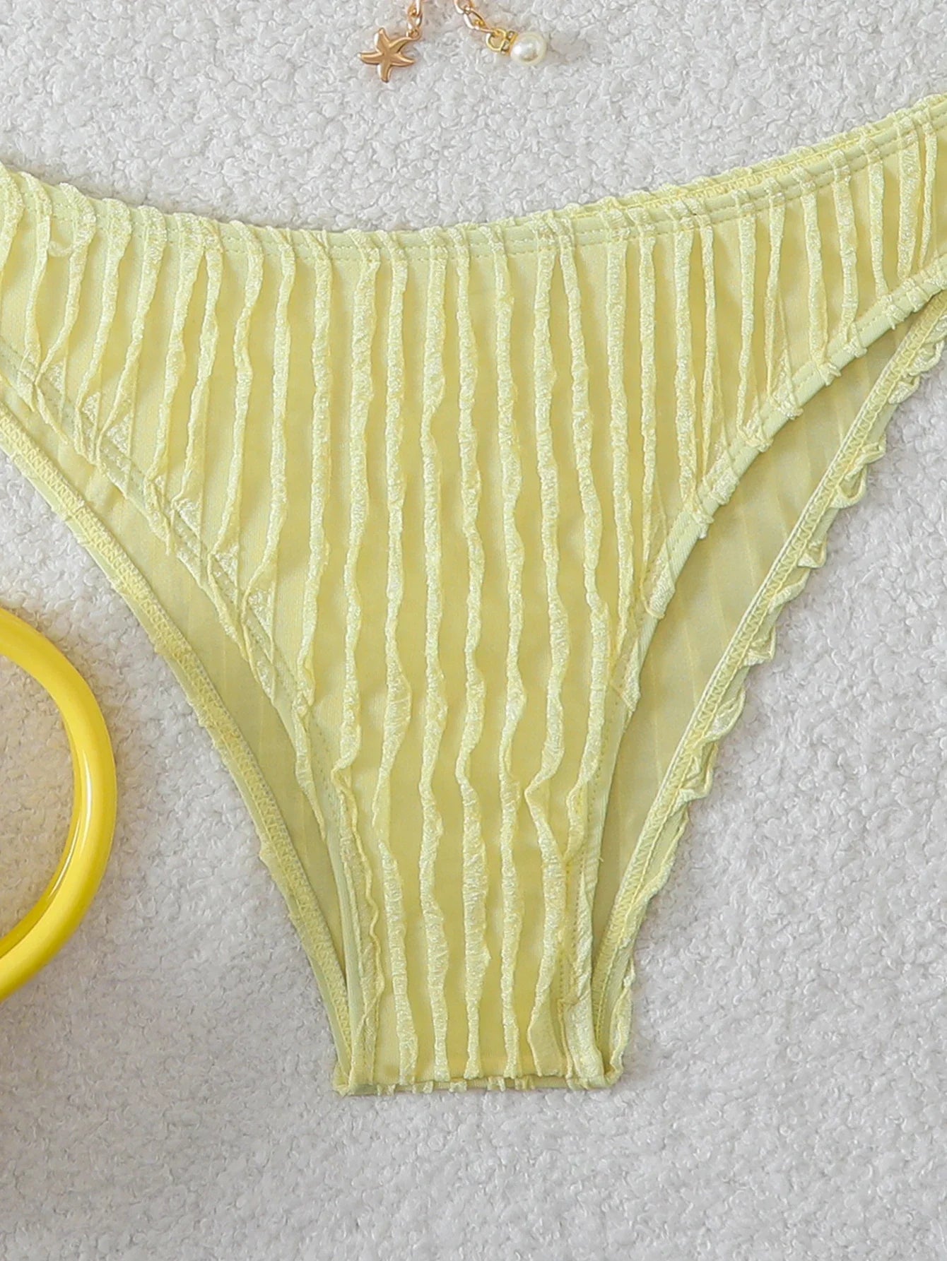 Triangle Halter String Bikinis 2026 Women Sexy Swimsuit Solid Ring Linked Swimwear Female Bathers Bathing Swimming Swim Suit