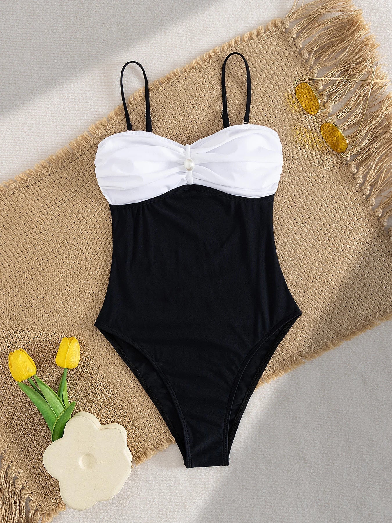2026 One Piece Swimsuit With Cover Up Trend Swimsuit Women Swimwear Black Swim Suit Bodysuit Bathing Suit Beach Wear