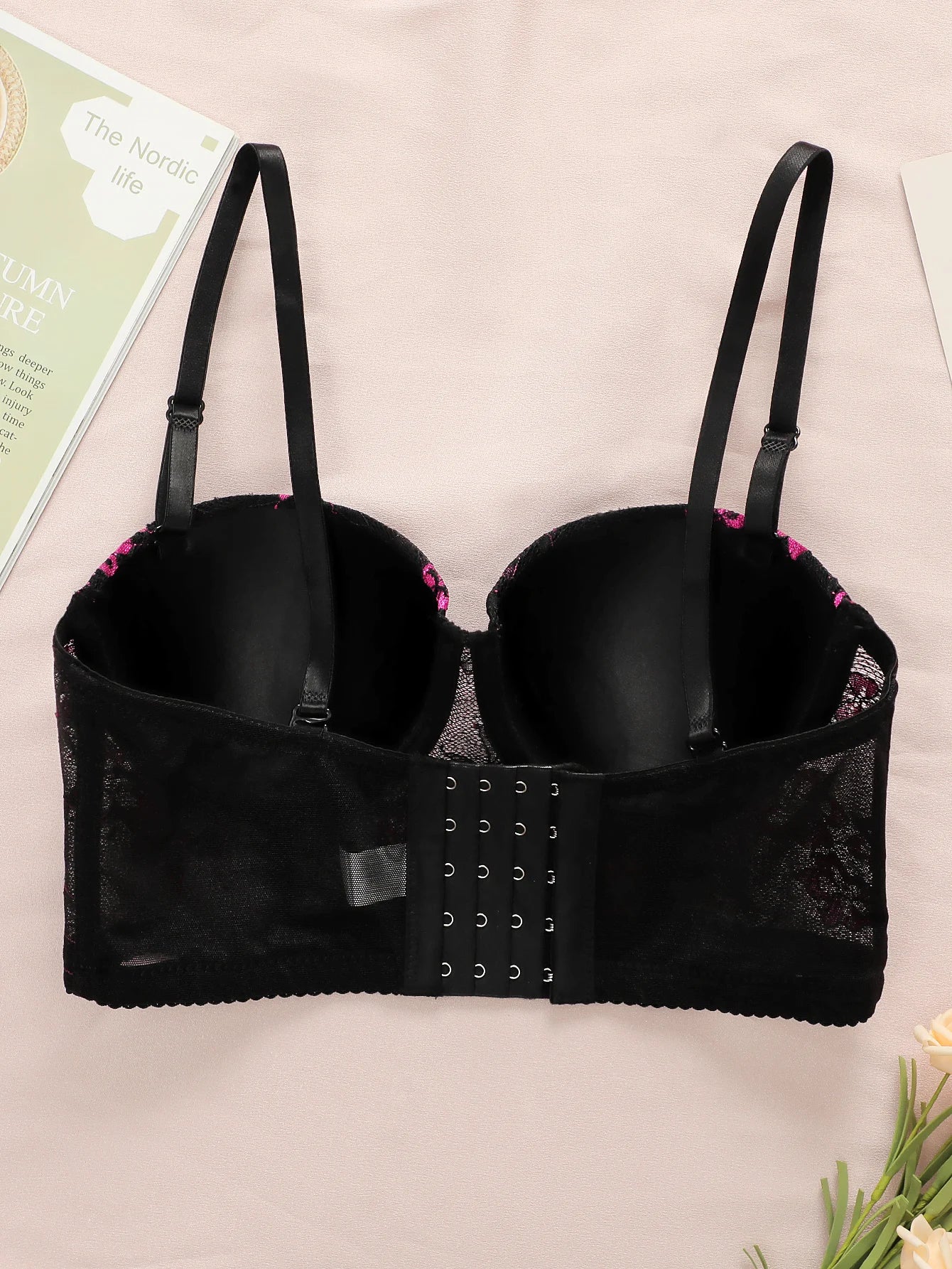 Women's Camouflage Vest Embroidered Sexy Bra Can Be Worn Externally Sexy Waist Tied Sweet And Spicy Lingerie B6131