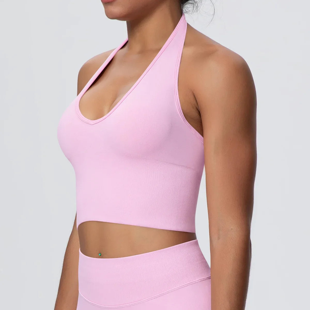 Gym Tops Women Halter Top Gym Vest Woman Sexy Backless Push Up Sport Bras Running Vest Workout Tops Activewear Yoga Fitness Vest