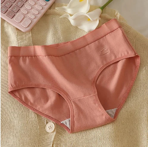 5Pcs Women's Cotton Underwear Panty Cute Sexy Panties Female Seamless Underpants Solid Color Panty Intimates Women Lingerie S-XL