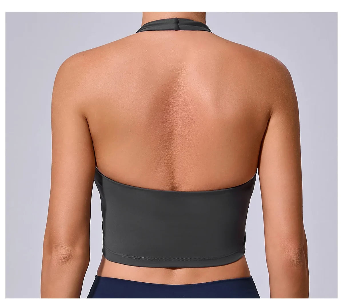 Hanging Neck Yoga Sports Bra Women Breathable Shock Proof Gym Workout Fitness Push Up Top Yoga Running Sportswear Vest Sexy Bra