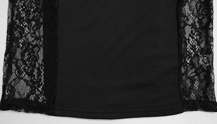 Ahagaga Eelgant Straps Women's Dresses Patchwork Lace SheathSolid Camisole Sleeveless Party Trend Fashion Female Vestidos Robes