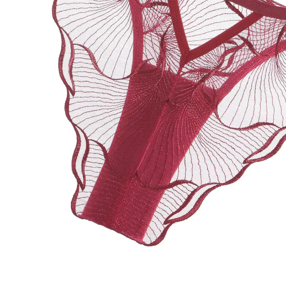 Summer French Minimizer Bra Beachwear Large Bust Pure Embroidery Lace Ultra Thin Plate Size Light Support Wirefree AU MOYISU