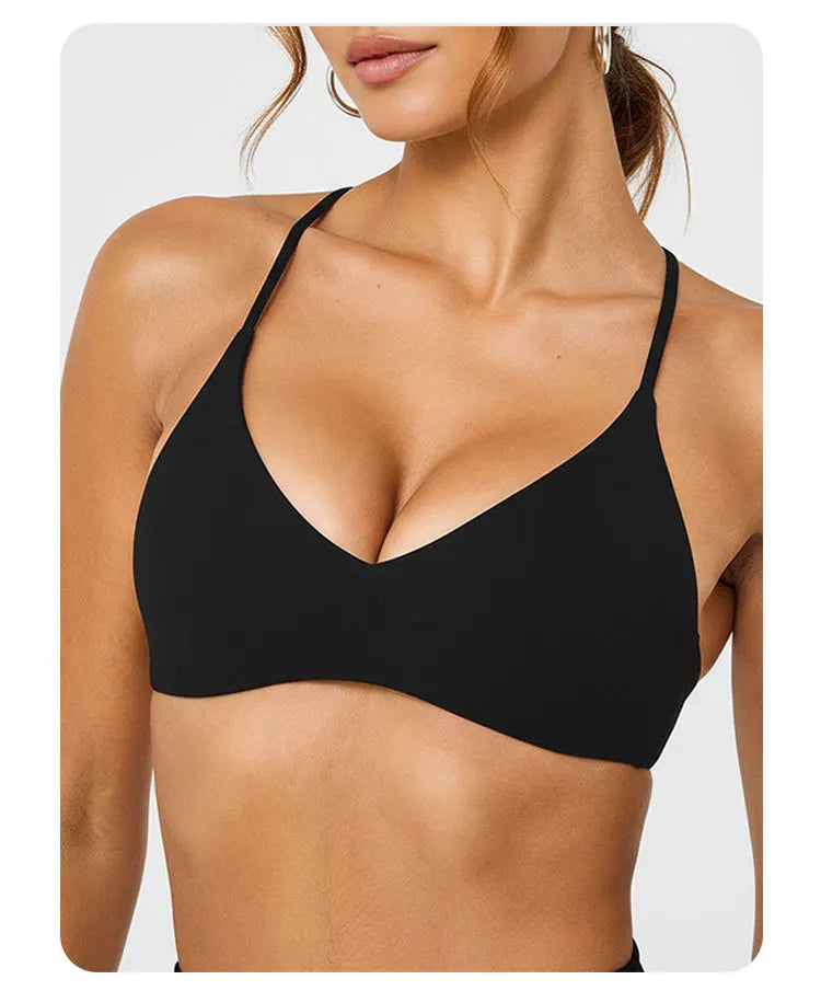 NCLAGEN Easy Lift Ultra Minimal Bralette Sport Bra High Support Women Gym Clothes Fitness Underwear Pilates Workout Yoga Top