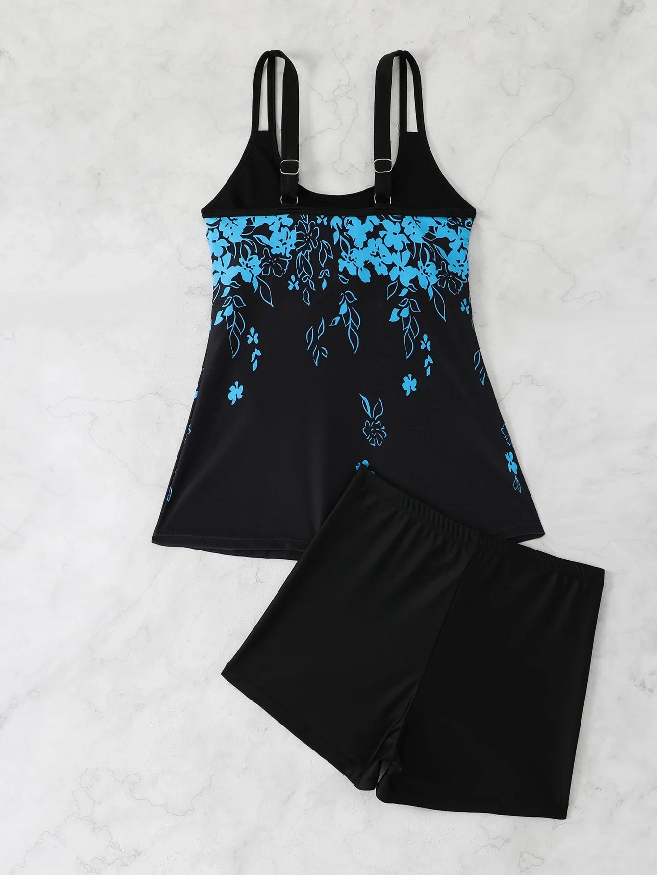 Strappy Printed Tankini 2026 Padded Swimsuit Women Shorts Swimwear Female Beach Wear Bathers Bathing Swimming Swim Suit XL