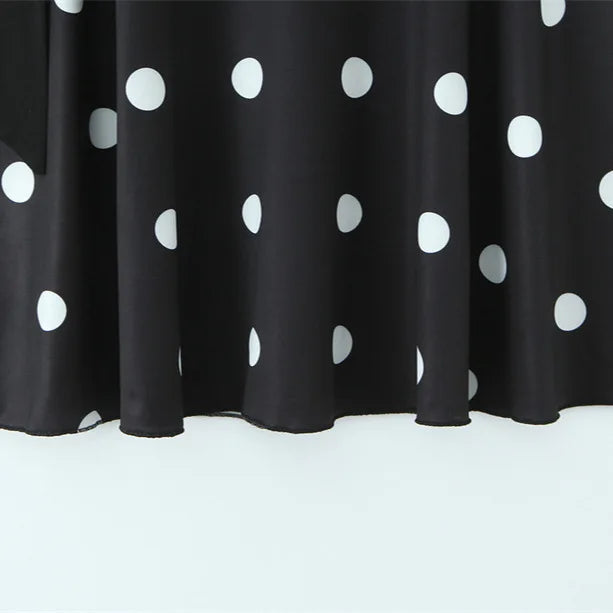Spring Summer New Low-Waist Side-Tie Skirt For Women Sexy Large Polka Dot Print Midi Skirt Pure Desire Fashion Style Skirt 1KIJ