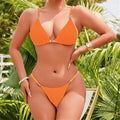 7 Colors New Wrinkled Crinkled Bikini Female Swimsuit Women Swimwear Two-Pieces Bikini Set Padded Bather Bathing Suit Swim V6813