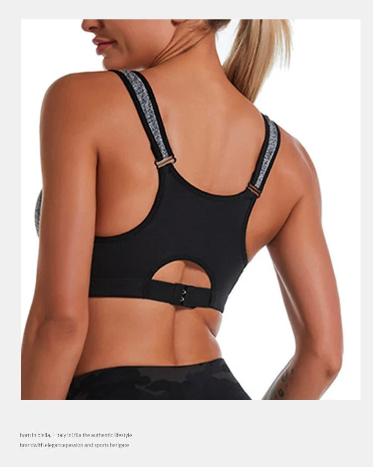 CZGUKE Yoga Fitness Bra Shock-absorbing Sports Bra Breathable and Quick Drying Training Running WOMEN'S Underwear