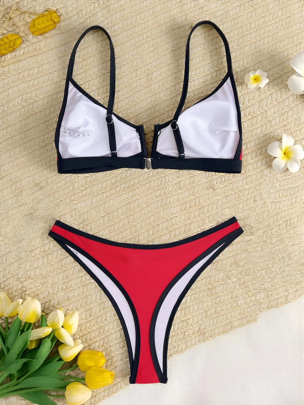 sexy patchwork mini bikinis sets two pieces swimsuit thong swimsuit Swimwear Biquini conjunto de bikini tankini beachwear