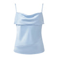 Womens  Tank Tops Solid Color Satin Cowl Neck Spaghetti Strap Going Out Vest Summer Daily Casual Elegant Camis Streetwear