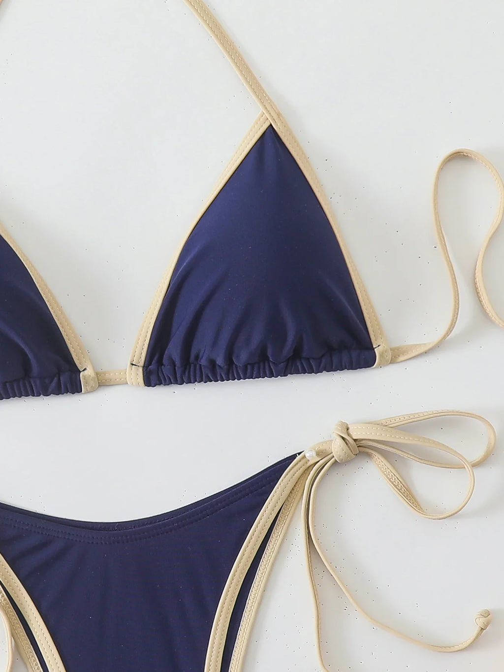 Halter Triangle String Thong Bikinis 2026 Women Sexy Swimsuit Solid Brazilian Swimwear Female Bathers Bathing Swimming Swim Suit